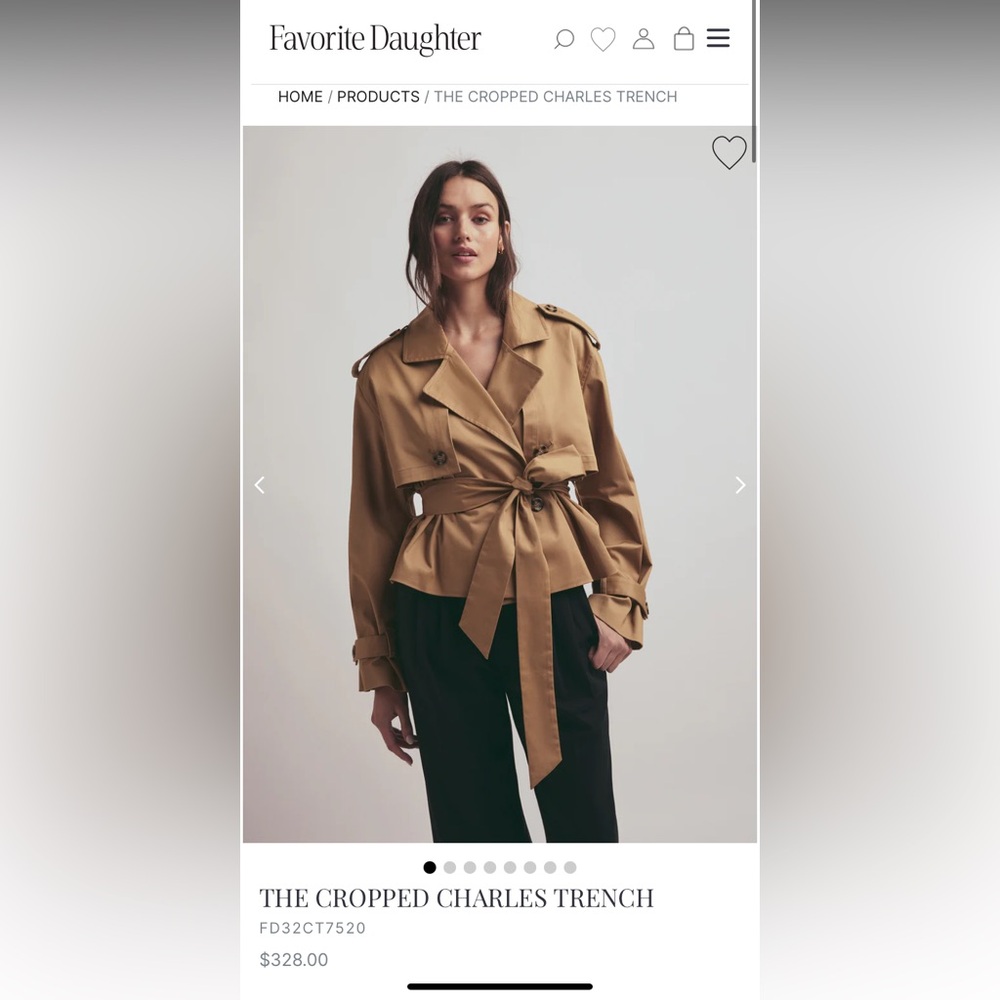 Favorite Daughter Tan Trench Coat